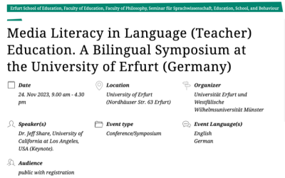 Media Literacy in Language (Teacher) Education: Symposium an der Uni Erfurt